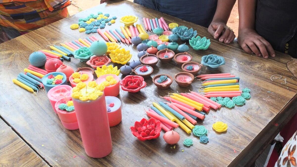 Candlemaker Lurdhu Mary faces a bright future with her small enterprise.